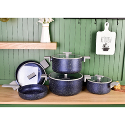 سرویس قابلمه و تابه گرانیتی 9 پارچه پرارین مدل ESTIMA کد 4325