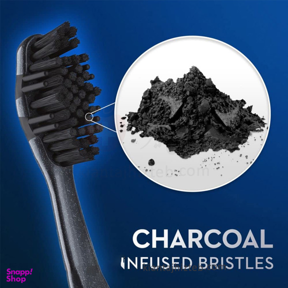 مسواک زغالی اورال بی مدل Charcoal بسته 2 عددی