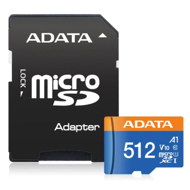 کارت حافظه‌ MicroSDXC ای دیتا مدل Premier کلاس 10 استاندارد UHS-I U1 سرعت 85 MBps ظرفیت 512 گیگابایت به همراه آداپتور