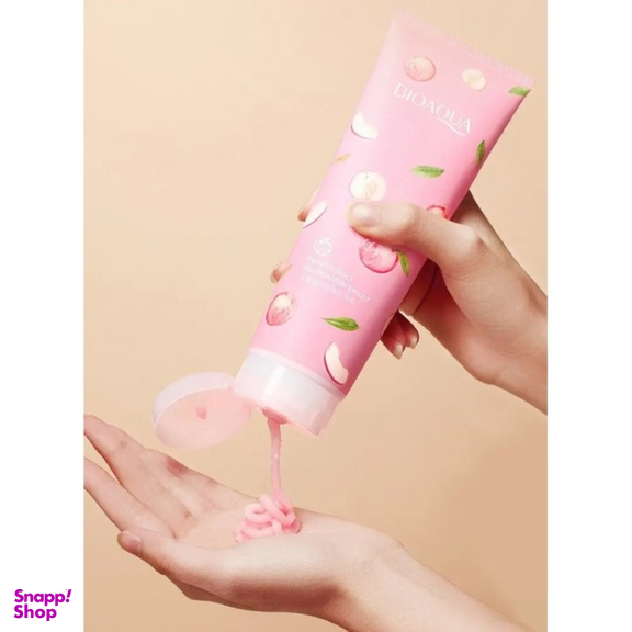 اسکراب لایه بردار بایوآکوا مدل هلو حجم 250 میلی لیتر