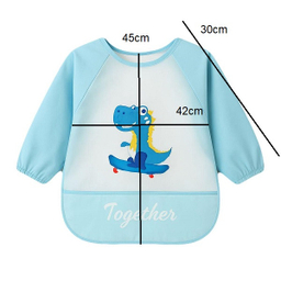 پیش بند نوزادی مدل آستین دار کاسه دار 0092