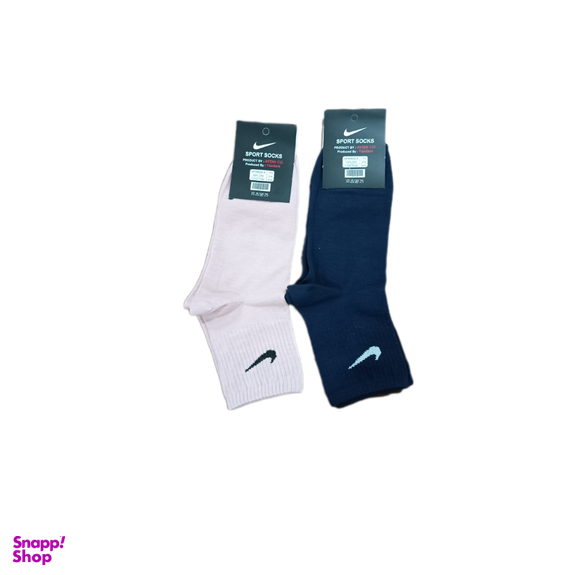 جوراب نیم ساق مردانه طرح نایک کد Lia کد 001 مجموعه 2 عددی