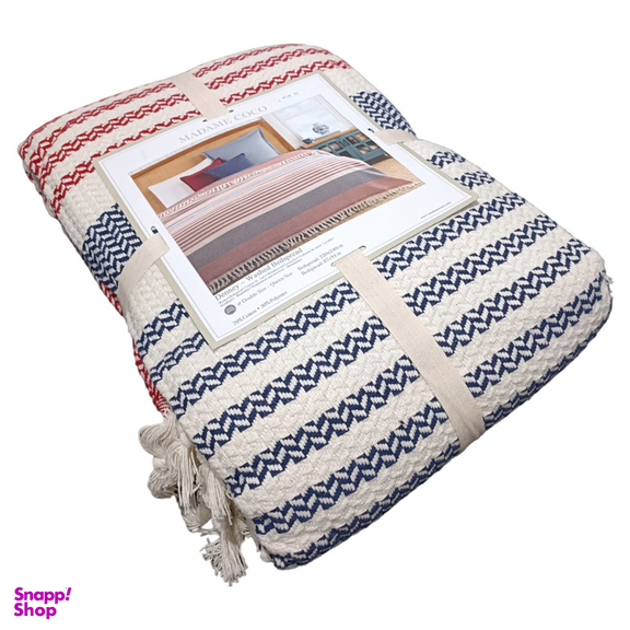روتختی مادام کوکو مدل Denney Kirmizi Lacivert دو نفره سایز 240×220 سانتی متر