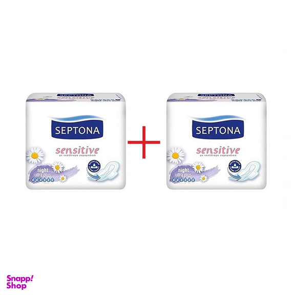 نوار بهداشتی سپتونا مدل Night Sensitive بسته 8 عددی مجموعه 2 عددی