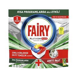 قرص ماشین ظرفشویی فیری مدل Platinum Plus بسته 22 عددی