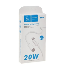 کابل دیتا 20 وات Type-C به Lightning دنمن مدل D65L طول 1 متر