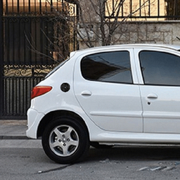 برچسب بدنه خودرو مهدیار مدل کربن مناسب درب باک 206 کد SK101