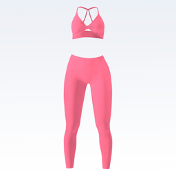 ست نیم تنه و لگینگ ورزشی زنانه مدل M5145