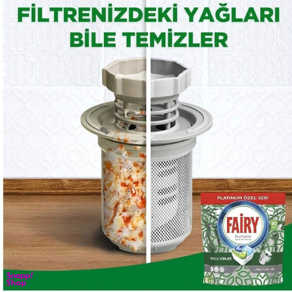 قرص ماشین ظرفشویی فیری مدل Platinum کد 81 بسته 81 عددی