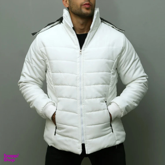 کاپشن مردانه مدل GD-s-17288097 رنگ سفید