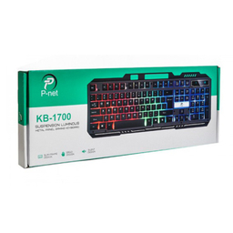 کیبورد باسیم مخصوص بازی پی نت مدل KB-1700 RGB