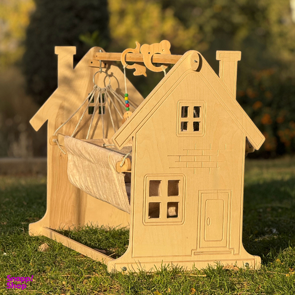 گهواره طرح کلبه کد ghvarehkolbe1001