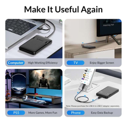 باکس هارد 2.5 اینچ Type-C اوریکو مدل 2577C3