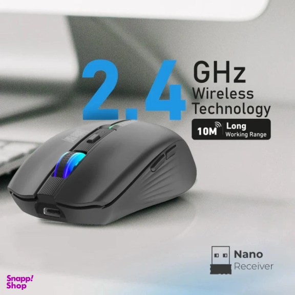 ماوس بی سیم پرومیت مدل KITT RGB