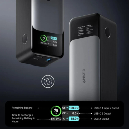 پاوربانک انکر مدل A1289011 ظرفیت 24000 میلی آمپر ساعت