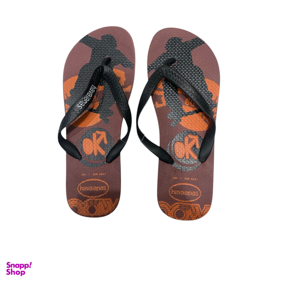 دمپایی مدل havaianas کد hav20 رنگ قهوه‌ای