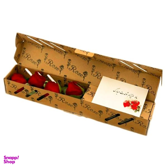 جعبه گل رز مدل مادر عزیزم تولدت مبارک