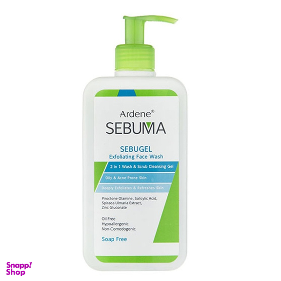 ژل شوینده صورت آردن مدل Sebuma مناسب پوست چرب و دارای آکنه حجم 350 میلی لیتر