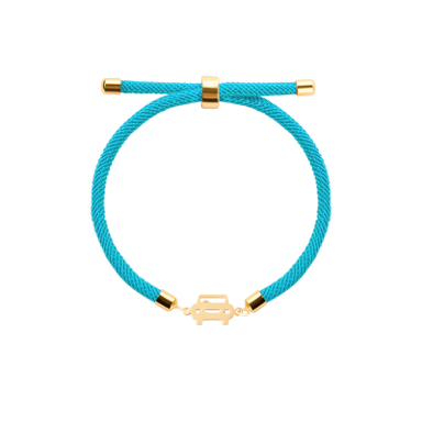 دستبند طلا 18 عیار زنانه پرسته مدل ماشین