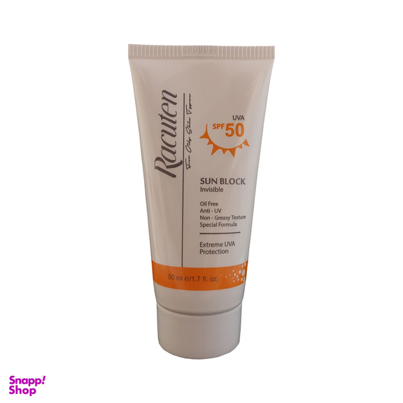 کرم ضد آفتاب بدون رنگ راکوتن مدل SPF 50 مناسب پوست چرب و مختلط حجم 50 میلی لیتر