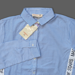 شومیز آستین بلند دخترانه کولزیون مدل راه راه کد 224