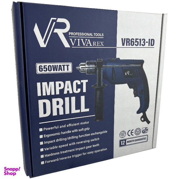 دریل چکشی 650 وات ویوارکس مدل VR6513-ID رنگ آبی تیره