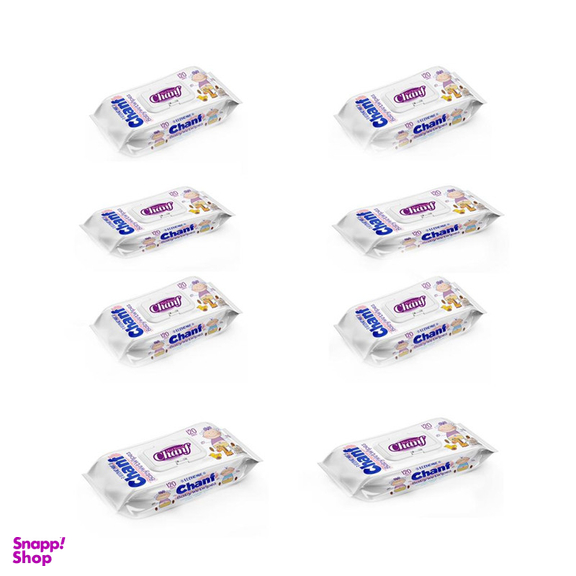 دستمال مرطوب کودک چانف مدل اقتصادی مجموعه 8 عددی