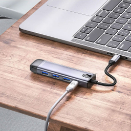 هاب 5 پورت USB-C مک دودو مدل HU-7750 طول 15 سانتی‌ متر