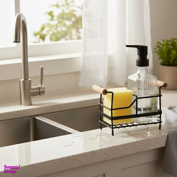 مخزن مایع دستشویی همارا مدل شیشه ای استند دار