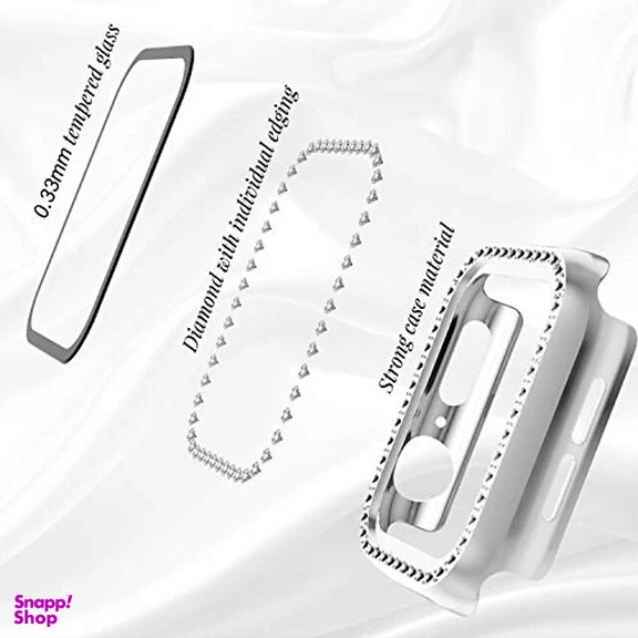 کاور اپیکوی مدل Diamond Cover Apple Watch مناسب برای اپل واچ سری 10 سایز 46 میلی متری