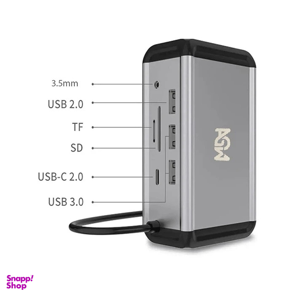 USB هاب 12 پورت Type-C ای جی دبلیو مدل Station