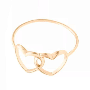 انگشتر طلا 18 عیار زنانه اپال گلد مدل قلبی کد 014