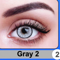 لنز چشم روزانه نیوویژن رنگ طوسی یخی دور مشکی شماره 101 به همراه جالنزی