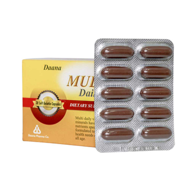 کپسول مولتی دیلی دانا بسته 30 عددی