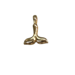 آویز گردنبند طلا 18 عیار زنانه مدل دم وال کد 1404