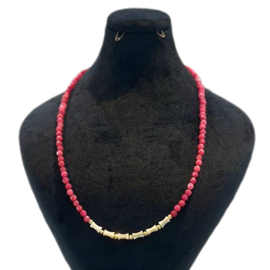 گردنبند طلا 18 عیار زنانه آوا مدل گوی کد 72