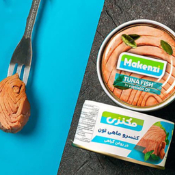 کنسرو ماهی تون در روغن گیاهی مکنزی وزن 180 گرم بسته 24 عددی