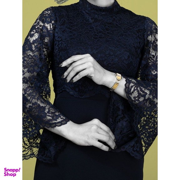 پیراهن زنانه برنس مدل ساغر رنگ سرمه ای