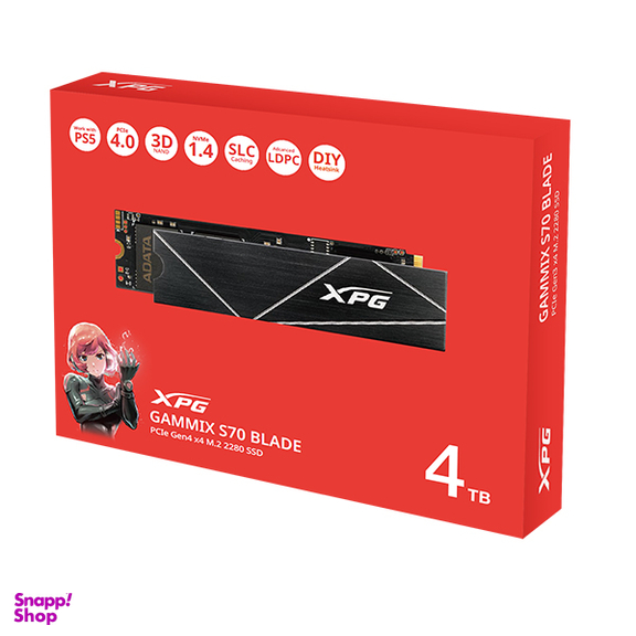 حافظه SSD اینترنال ایکس پی جی مدل PCIE M2 Gammix S70 Blade
