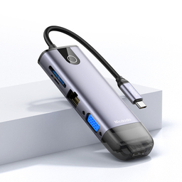 هاب 10 پورت USB-C مک دودو مدل HU-7420 طول 15 سانتی‌ متر