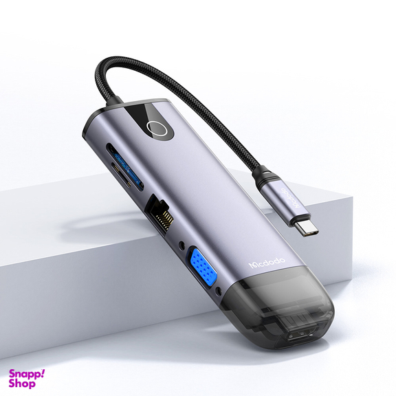 هاب 10 پورت USB-C مک دودو مدل HU-7420 طول 15 سانتی‌ متر