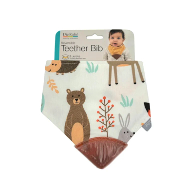 دندانگیر پیش بندی دی روحه طرح خرس و جوجه تیغی