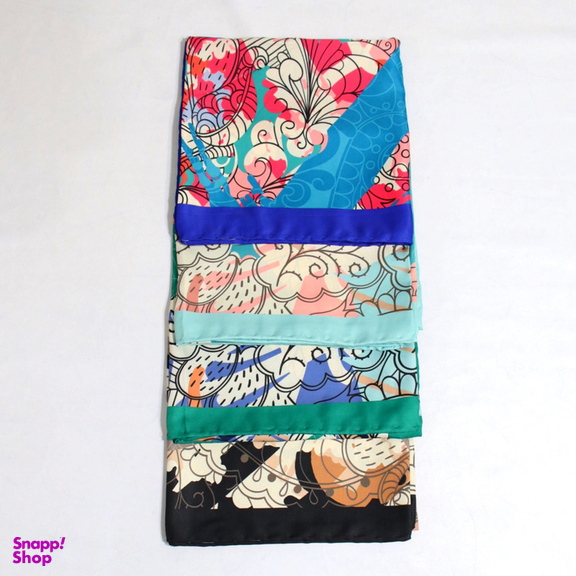 روسری زنانه آنالیا مدل ابریشم مزونی کد 9071