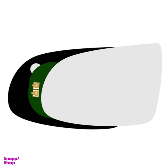 شیشه آینه جانبی چپ خودرو کالانیکس مدل SHIS-SHAHINL-10950 مناسب شاهین به همراه قاب و چسب گرمکن دار