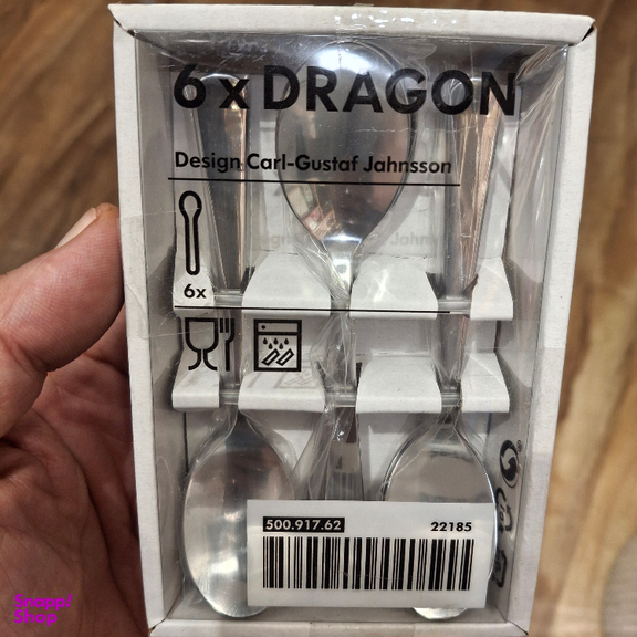 قاشق چای خوری ایکیا کد 500.917.62 بسته 6 عددی