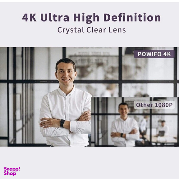 وب کم پاویفو مدل 4K AI Auto-Framing With Remote Control