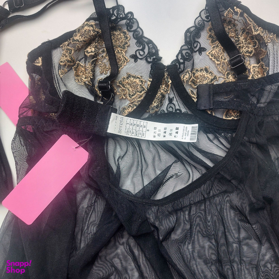 لباس خواب زنانه برتا مدل 2200MZ رنگ مشکی