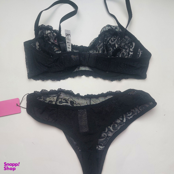 ست شورت و سوتین زنانه برتا کد 2420AB رنگ مشکی