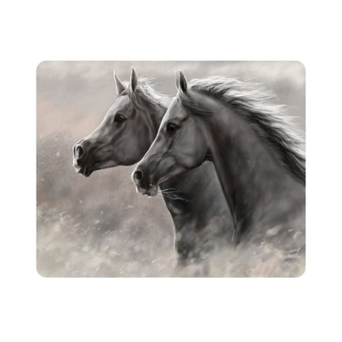 ماوس پد اطلس آبی طرح نقاشی اسب مدل T7924