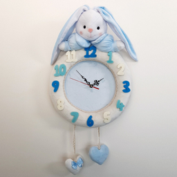 ساعت دیواری کودک نی نی سیس مدل خرگوش کد W-RAB-AB